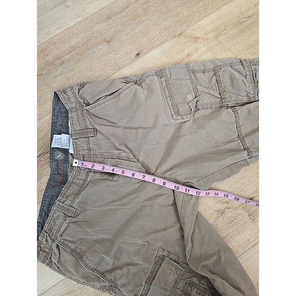 Eddie Bauer Beige Khaki Cargo Pants Mens 34x31 Hiking Pockets Gorpcore Utility - Picture 3 of 8